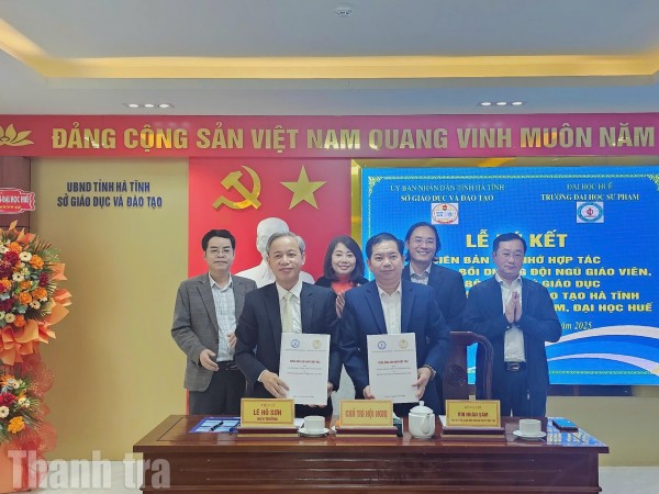 Hà Tĩnh và Trường Đại học Sư phạm – Đại học Huế: Ký kết hợp tác chiến lược, nâng tầm chất lượng đội ngũ giáo dục